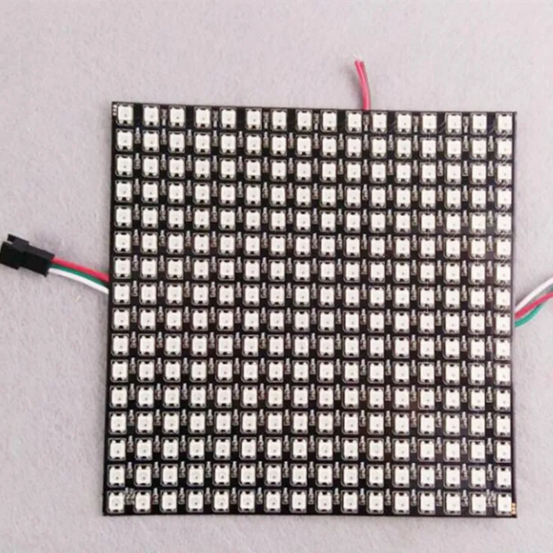 WS2812B RGB Flexible modules 16x16 Pixel Panel Matrix Screen WS2812BECO Led Module WS2812 IC Individually Addressable DC5V free ship D1.0