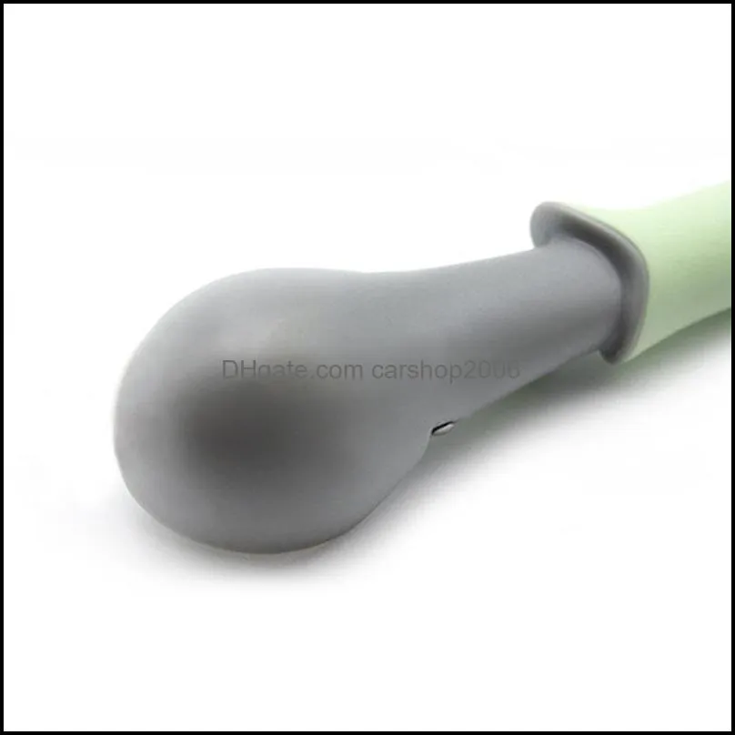 Ice Cream Spoon Food -Grade Plastic Fruit Spoons Watermelon Tools Spherical Shape Ice Cream Melon Spoons HWE7311