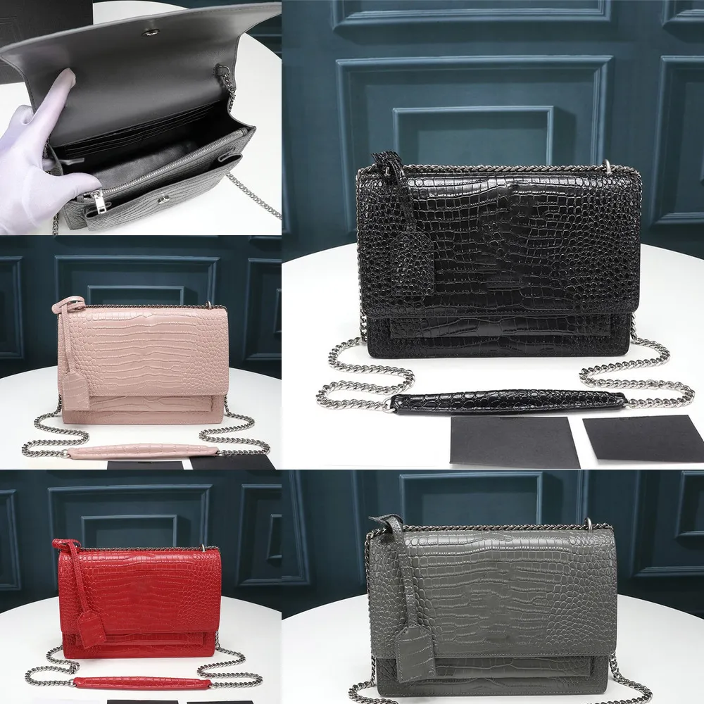 Designer Handbags Luxury Borses Borsa a flap di alta qualità Sunset Catena Portafoglio Donne Borse a tracolla Borse a tracolla Fashion Designer Crossbody Bag
