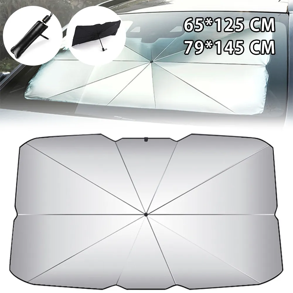 Ombrellone pieghevole Parabrezza interno Parasole Parasole Finestra anteriore Protezione UV Tenda parasole Accessori per auto