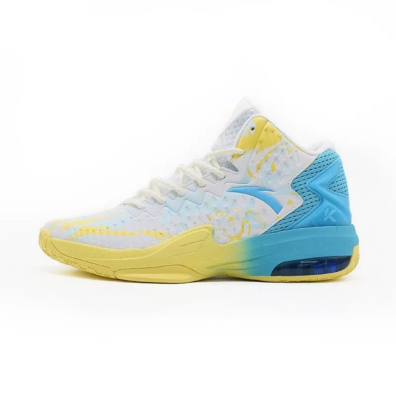 Basketskor Anta Klay Thompson KT Original Air Cushion Herr High Basektball Vit/Blå/Gul Sneakers 11741105-6