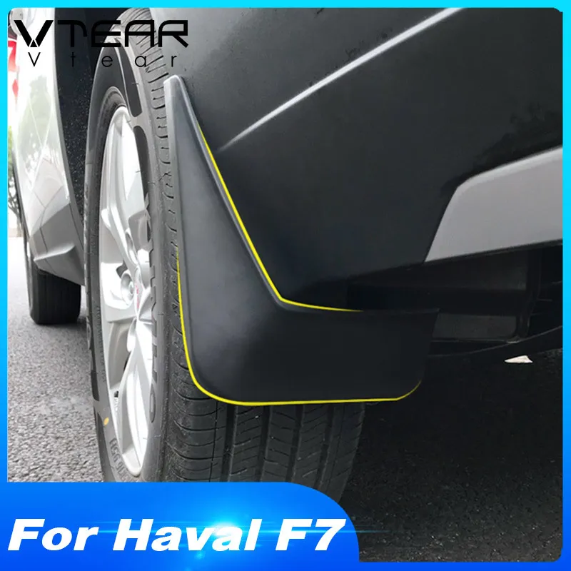 Vtear pour Haval F7 F7X garde-boue de voiture fusées anti-éclaboussures couverture garde-boue extérieur garde-boue accessoires d'extension automatique de style de voiture