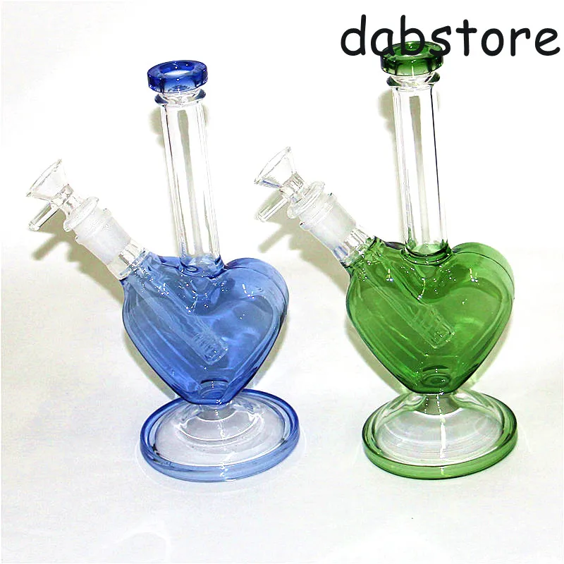 9 pouces verre eau bong narguilés rose dab plates-formes pétrolières barboteur grand bécher épais mini conduites d'eau avec bol et tige inférieure de 14 mm