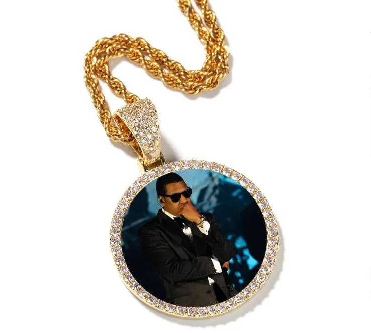Mens Hip Hop Gold Custom Photo Diamond Photo Pendant With Wings And Cubic Zircon Fast Shipping From Toponewholesaler 8.52 DHgate.Com