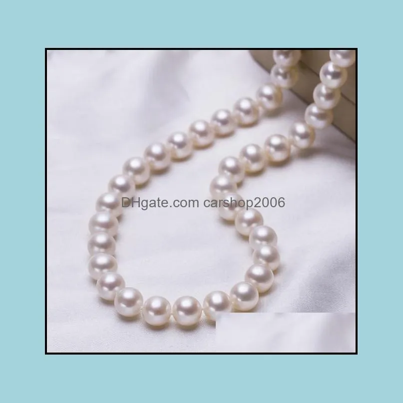 11-12mm White South Sea Natural Pearl Necklace 18 Inch S925 Silver Clasp