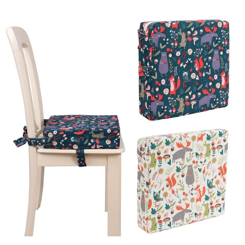 Coussin/oreiller décoratif enfants augmente le coussin de chaise enfants bébé étudiant augmenté coussin de salle à manger coussins de siège réglable amovible pour Ca