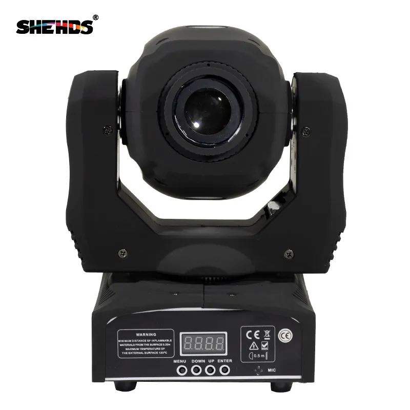 SHEHDS Good Price Mini Spot 60W LED Moving Head Light com Gobo PlateColor Plate, High Brightness DMX512