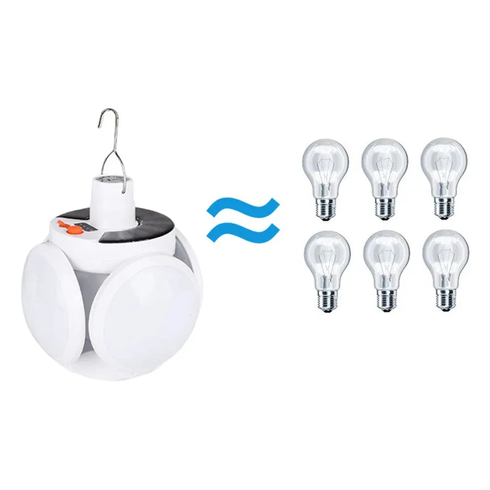 Lanterne LED pliable d'extérieur, lampe de poche Rechargeable par USB, solaire, pour Camping