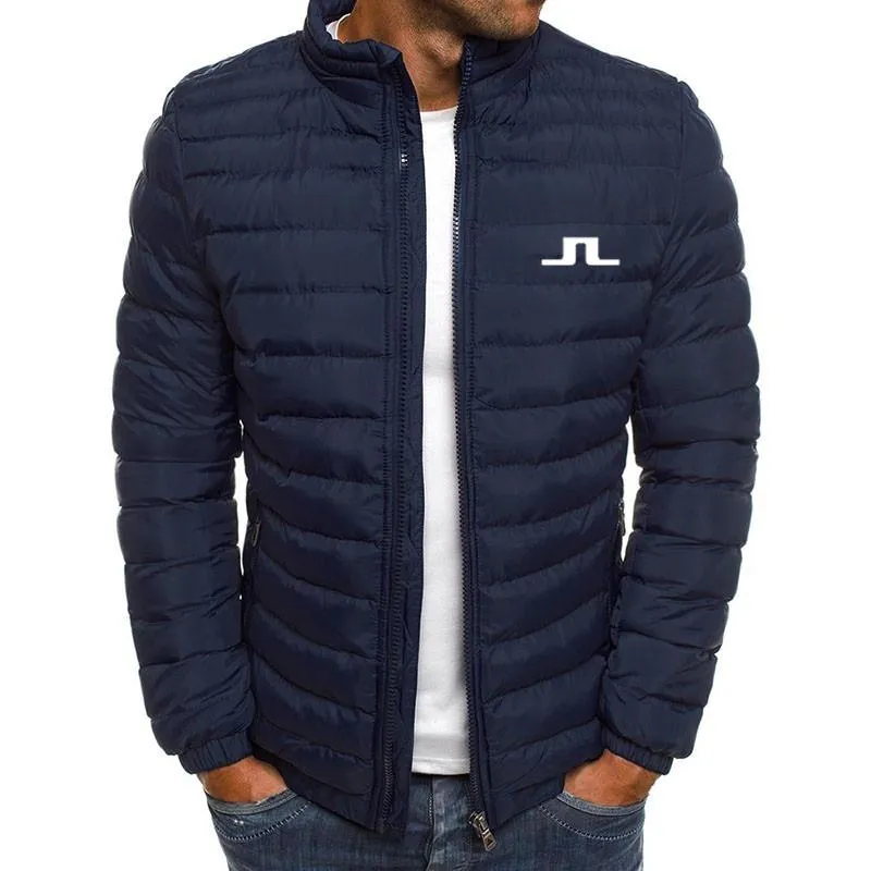 Mäns Jackor Golf Märke Jacket Gentle Zipper Coat Höst Winter Down Sports Casual Trendy Menswear Outwear M-4XL Man