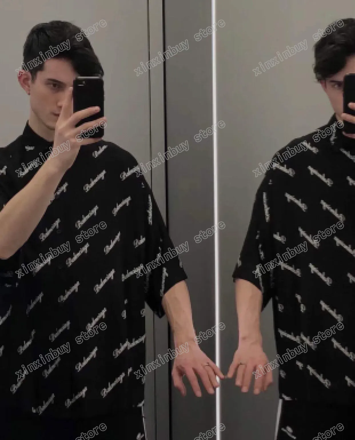 22ss Erkek Kadın Tasarımcılar T-Shirt Tee Autograph Harfler Boy Kısa Kollu Adam Mürettebat Boyun Paris Moda Streetwear Beyaz Siyah S-XL