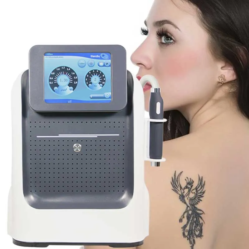 In stock pico tweede q geschakeld nd yag laser 1064nm 532nm picosecond tattoo verwijderings laser huid blekenmachine