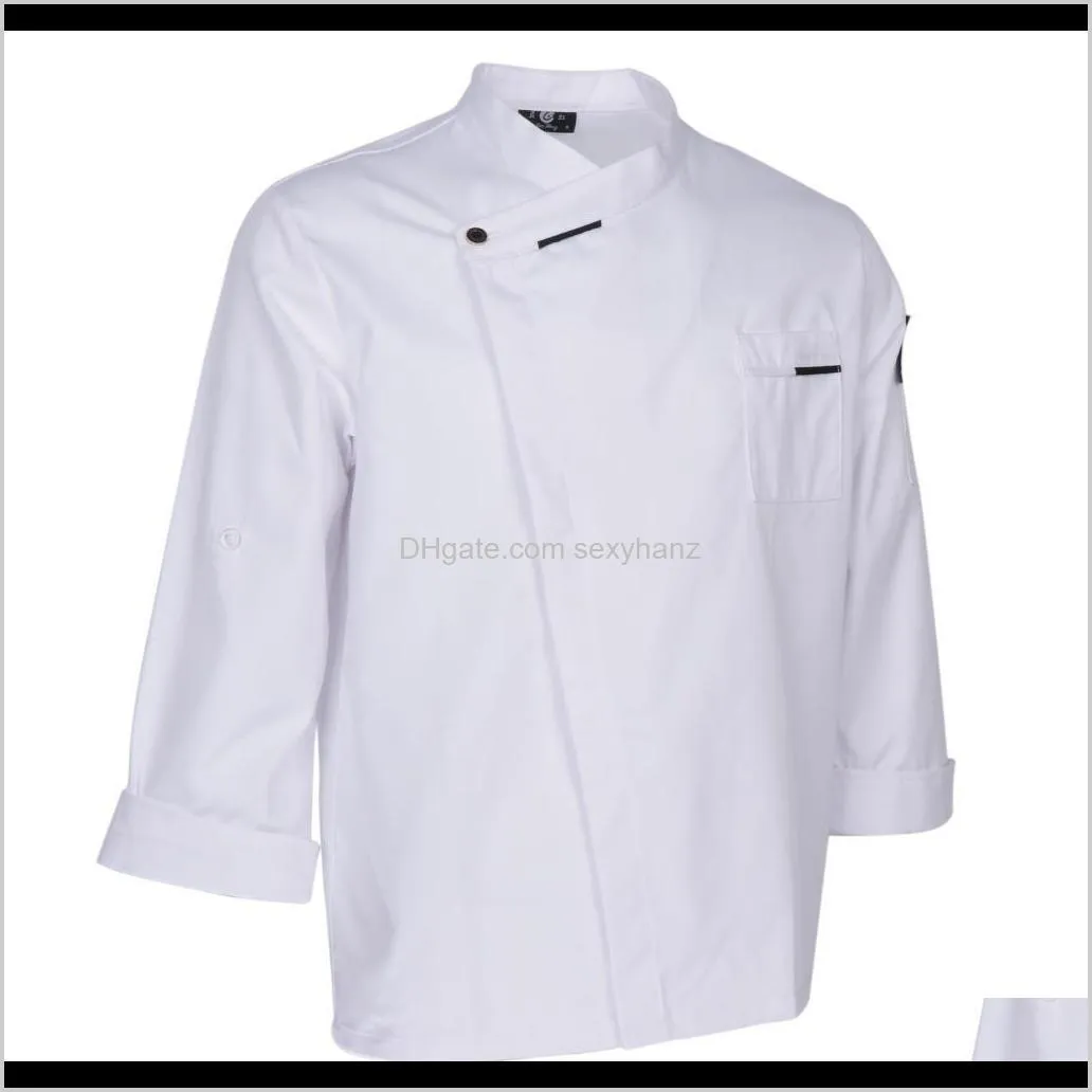 unisex chef jackets coat long sleeves shirt kitchen uniforms