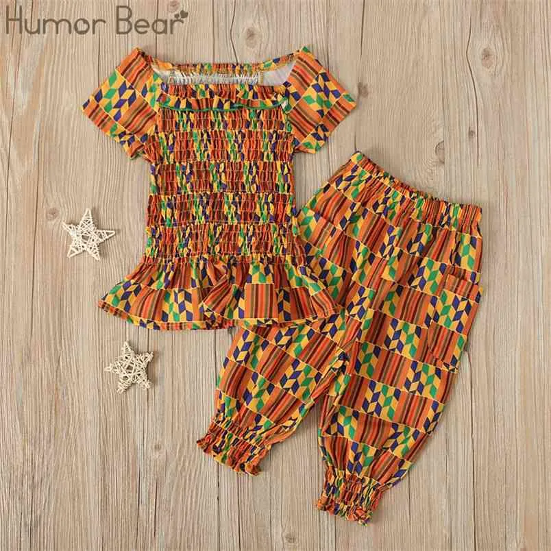 Mädchen Kleidung Sets Sommer Kleidung Anzug Afrikanische Böhmische Zwei Stück Set Baby Kinder Outfits 210611