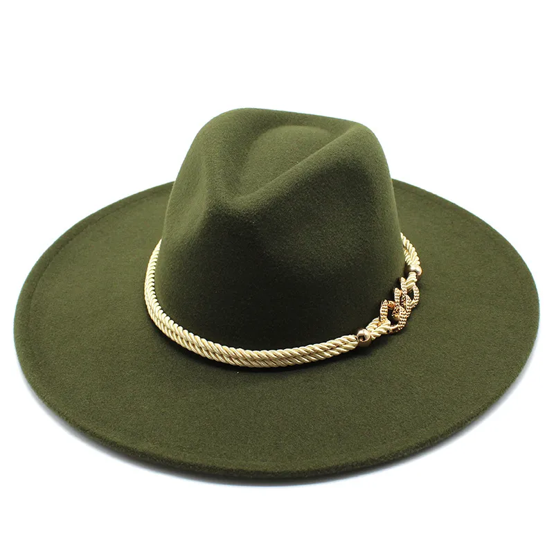 Ян Черный Белый Шерсть Большие Широкие Шляпы Breim Hat Simple Top Hat Panama Feam Fedoras Шляпа для мужчин Женщины Trilby Bowler Джаз