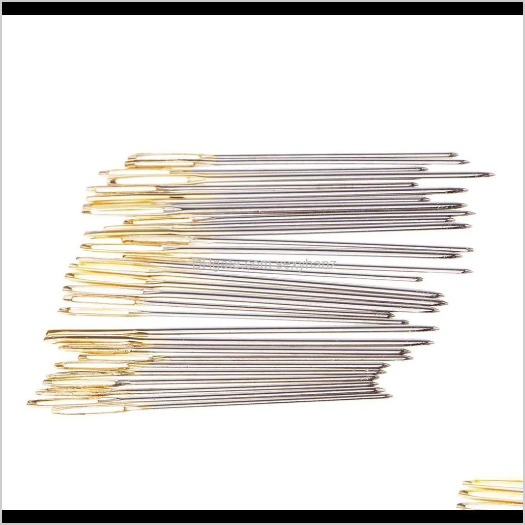 large eye blunt needles yarn knitting sewing needles, 180pcs metal weaving needles for kids wool crochet darning yarn