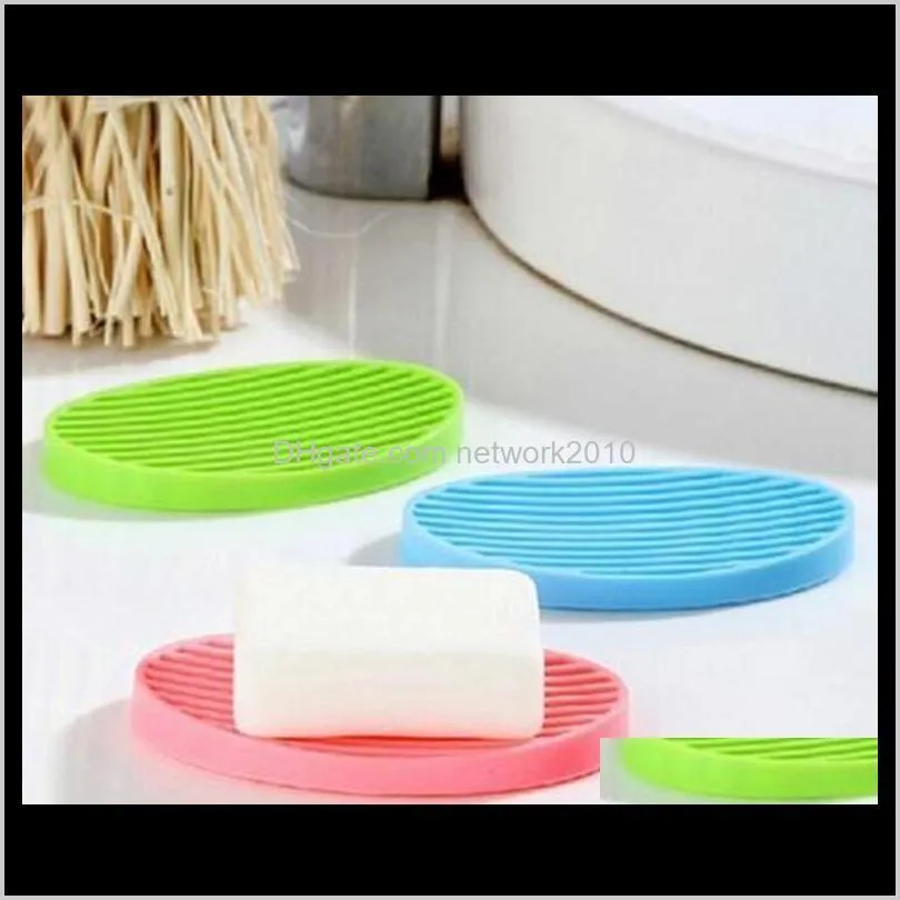 creative silicone flexible toilet soap holder plate bathroom soapbox soap dish