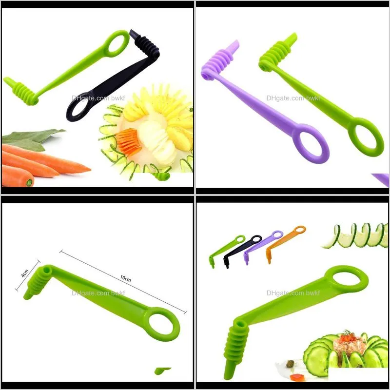 1pc spiral slicer blade hand slicer cutter cucumber carrot potato vegetables spiral knife kitchen accessories tools random color