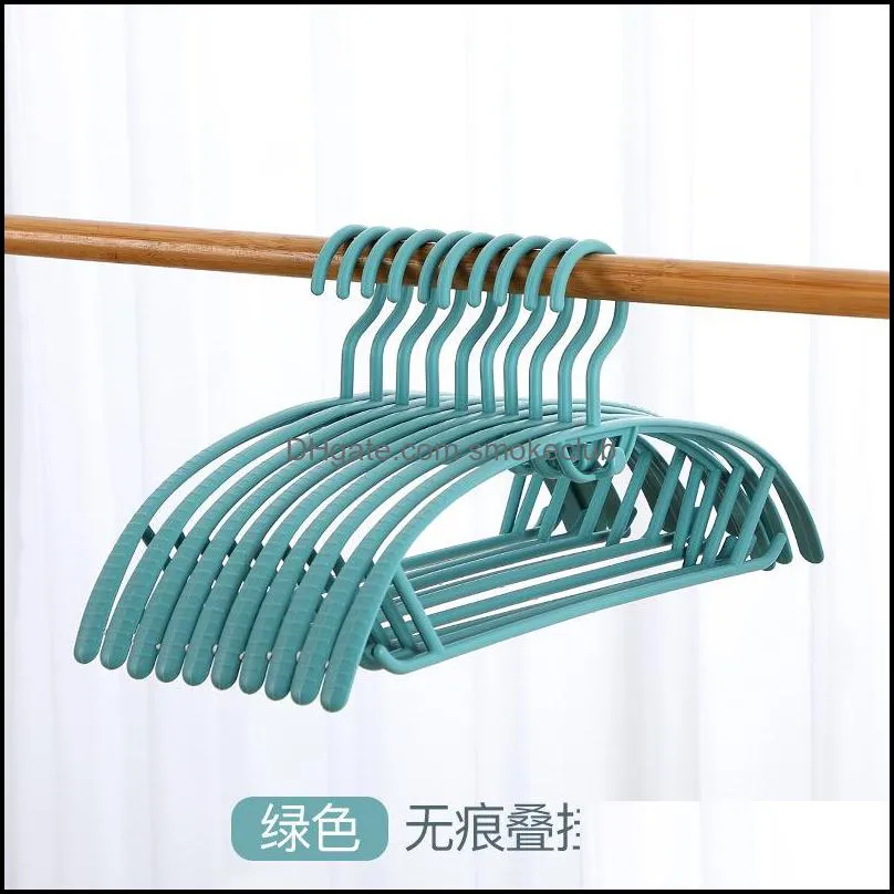 Non-mark wide shoulder rack household non-slip clothing adult coarse plastic clothes