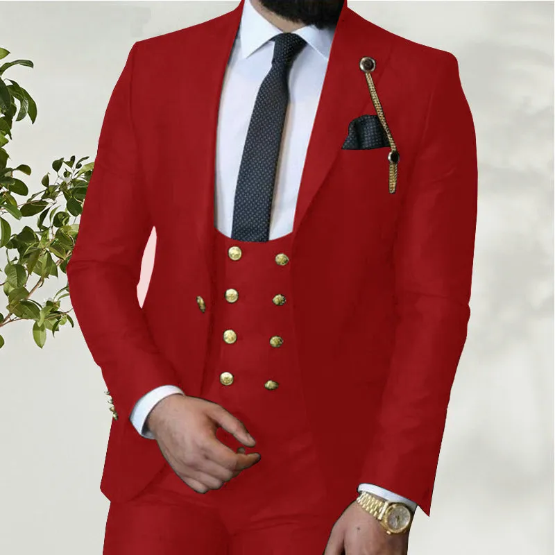 Custom Slim Fit Black Tuxedo Set For Men 2022 Wedding, Prom