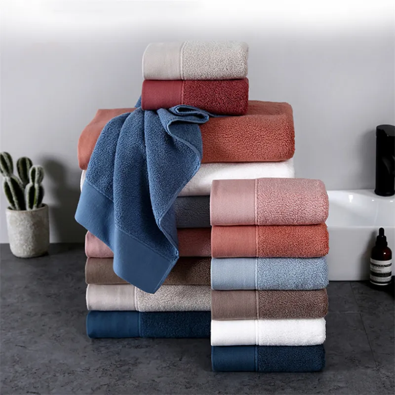 100% Cotton Super Absorbent Large Towel Hotel Thick Soft Bathroom Towels 34x74cm