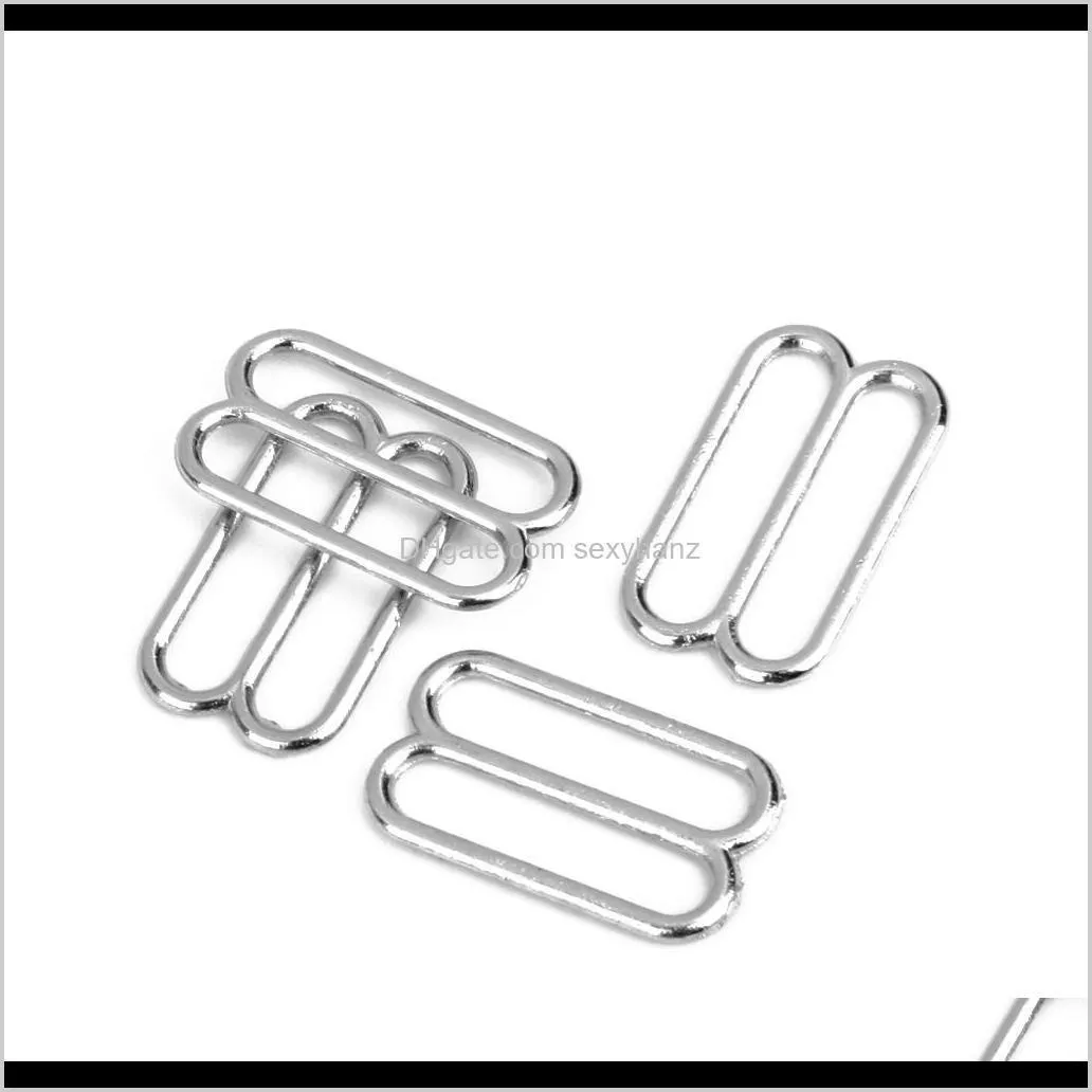 Cheap 100 Creative Silver Metal Bra Strap Adjuster Hooks/O Ring Lingerie