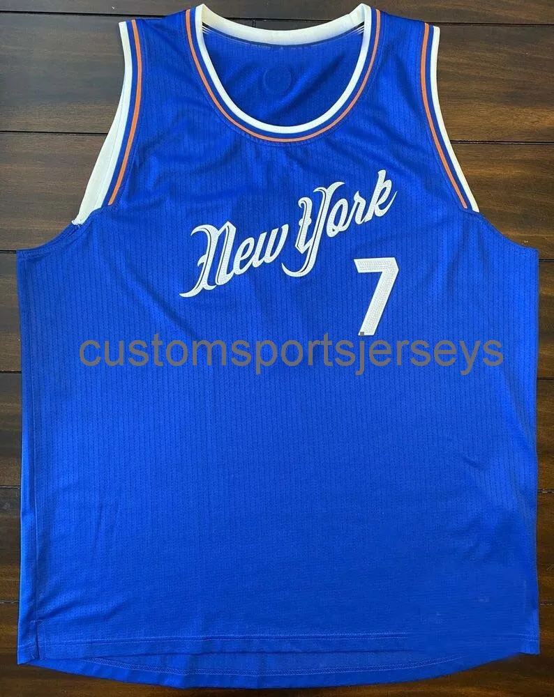 Erkek Kadın Gençlik Nadir Carmelo Anthony 2015 Noel Günü Basketbol Jersey Nakış Herhangi bir Ad Numarası Ekle