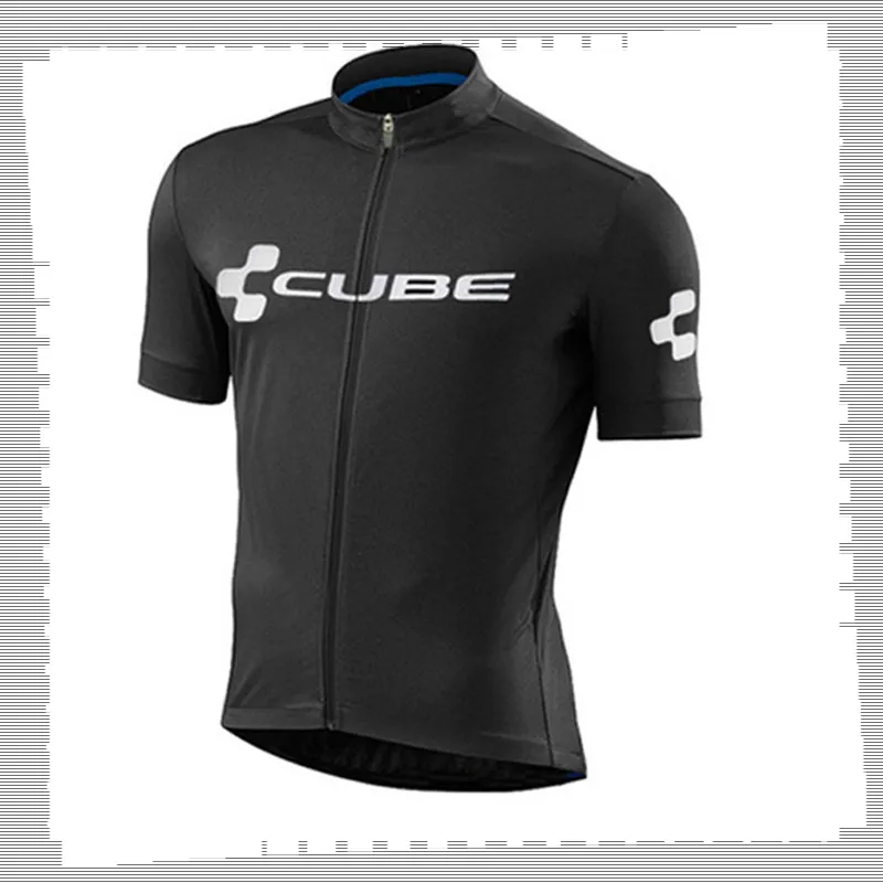 Pro Team Cube Jazda na rowerze Jersey Mens Summer Szybkie Suche Sporty Jednolite Koszule Rowerowe Road Rower Topy Wyścigi Odzież Outdoor Sportswear Y21041273