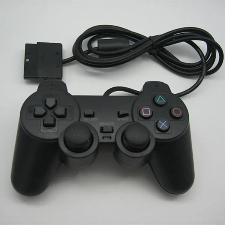 Fabrikspris PlayStation 2 Wired Joypad Joysticks Gaming Controller för PS2 Console Gamepad Double Shock av DHL