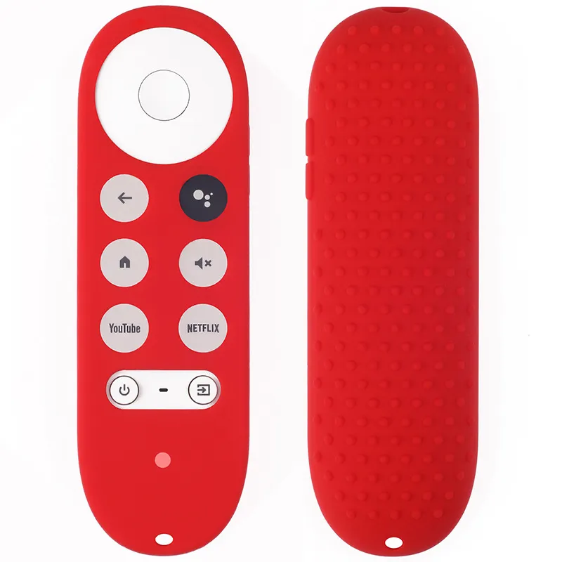 Remote Controlers Silicone Case for Chromecast Google TV Voice Remote Shockproof Protective Cover