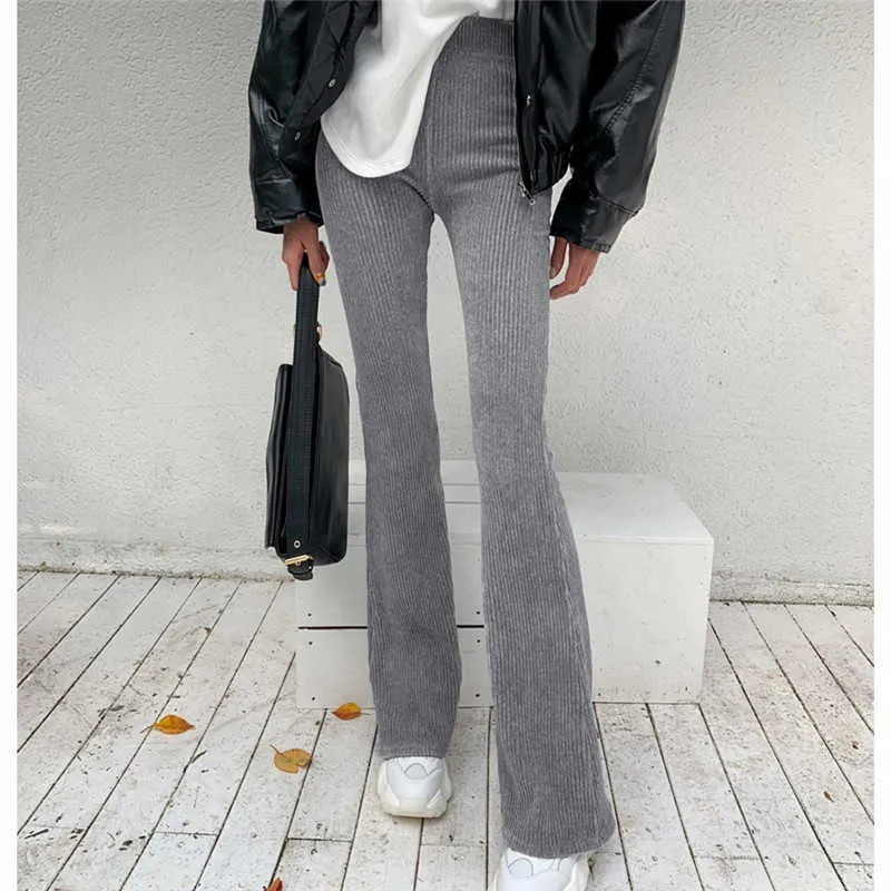 Yiciya Rahat Kadife Uzun Brouk Kadınlar Uzun Boylu Kuyrukları Giden Broek Modu Renkli Vintage Y2K Sıska Joggers Streetwear 2021 Q0801