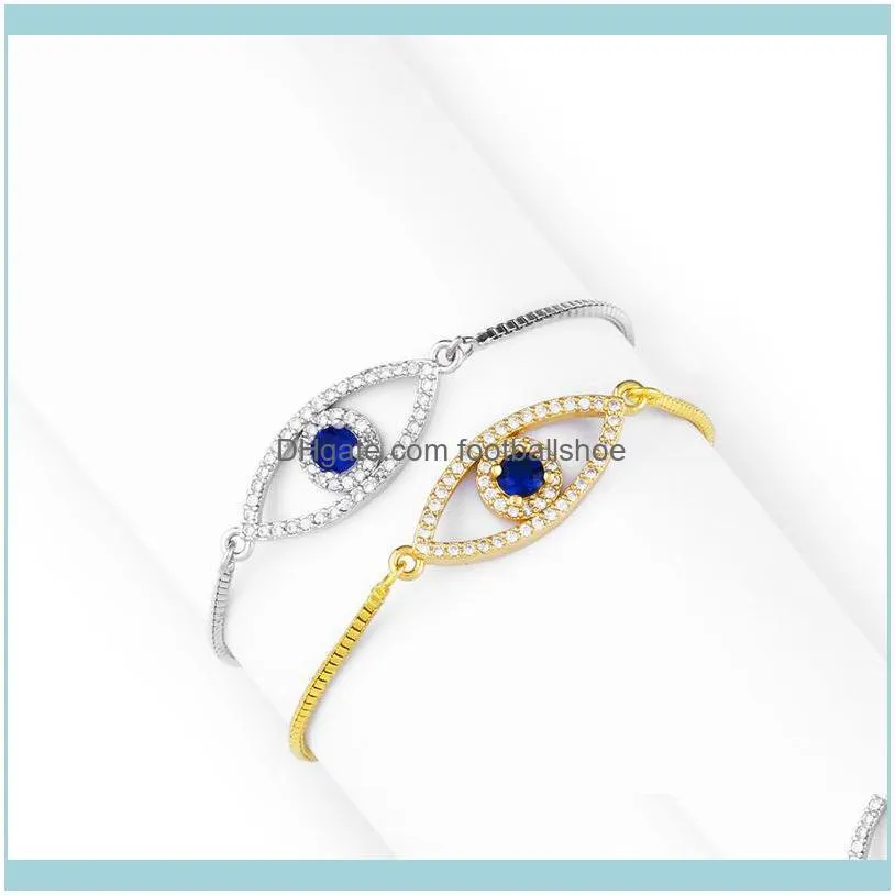 Designers Zircon headpiece pull devil`s eye full diamond bracelet simple Bracelet brb45