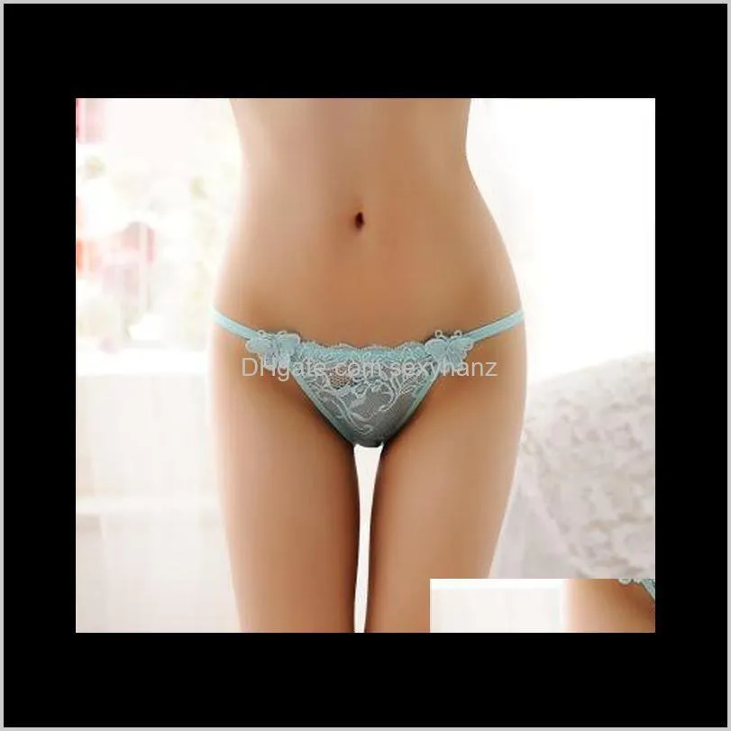 women panties underwear feminine plastic body embroidery butterfly knot lady panties lace low waist new lingerie eight colors