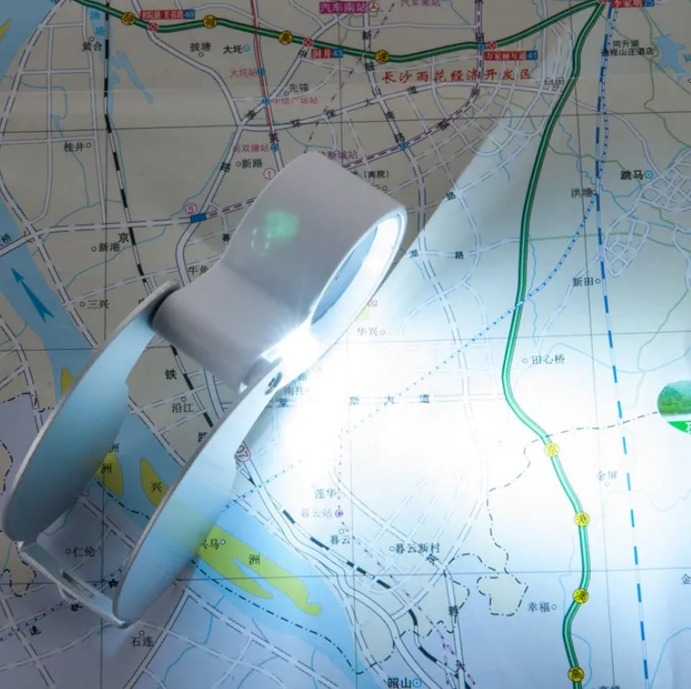 DANOPLUS 10x Magnification 8 LED Light Glass Scale Chart Jewelers Eye Loupe Magnifier 25mm Field - View #7