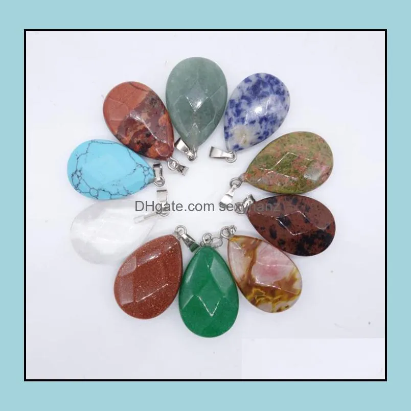 Necklaces & Pendants Jewelrybulk Natural Stone Pendant Hexagonal Prism Quartz Point Healing Crystals Chakra Cross Heart Charm For Necklace