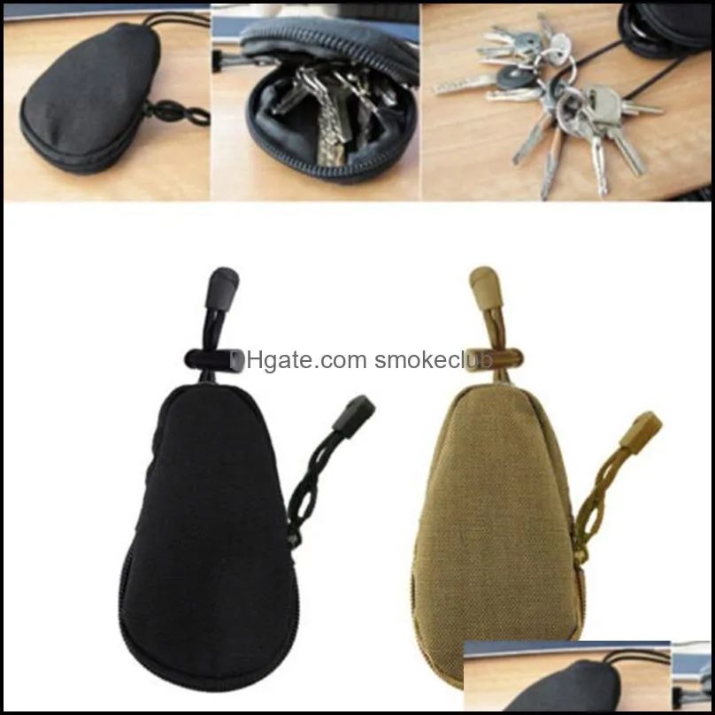 Outdoor Bags 1pc Portable Army Fan Key Pack Outdoors Gadgets Commuter Kit Camouflage Tactical Accessory Sub Change Hand Bag Pouch