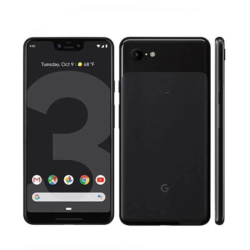 Téléphones reconditionnés d'origine Google Pixel 3 XL Octa Core 4 Go de RAM 128 Go de ROM Android 9.0 NFC