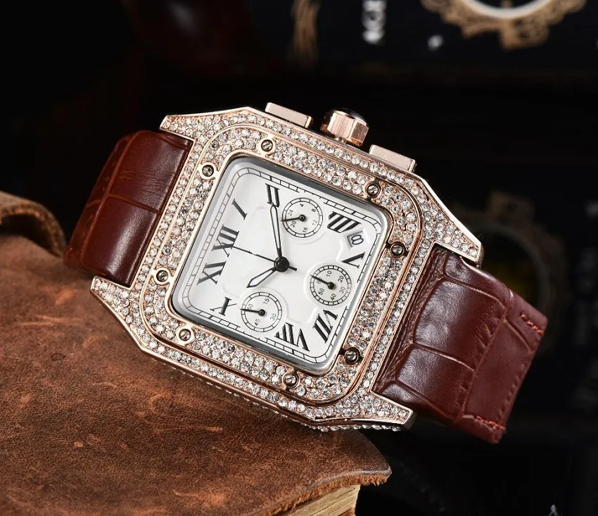 All gold diamond shop watch
