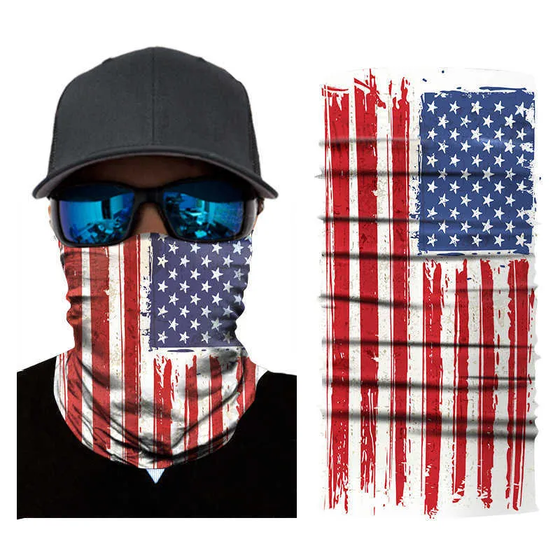 National Flag Magic Scarf Men Women 3D Seamless Balaclava Bandana Outdoor Headband Neck Gaiter Face Tube Mask Mascarillas Y1020