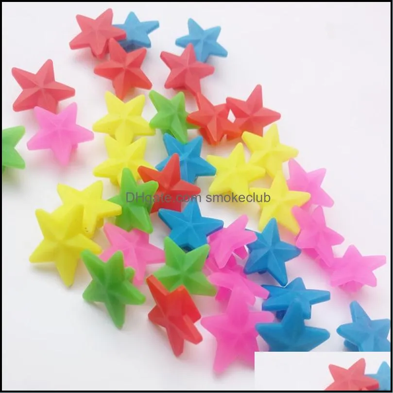 Small Star Bead Bicycle Spokes Multicolored Stars A Child Car Star Type Colourful Beads Outdoor Cycling Color Film 1ws ii