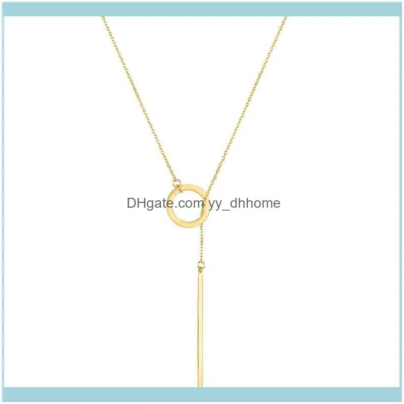 Custom Name Classic Ladies Stainless Steel Necklace Geometry Pendant Female Friendship Fashion Jewelry Necklaces Chokers