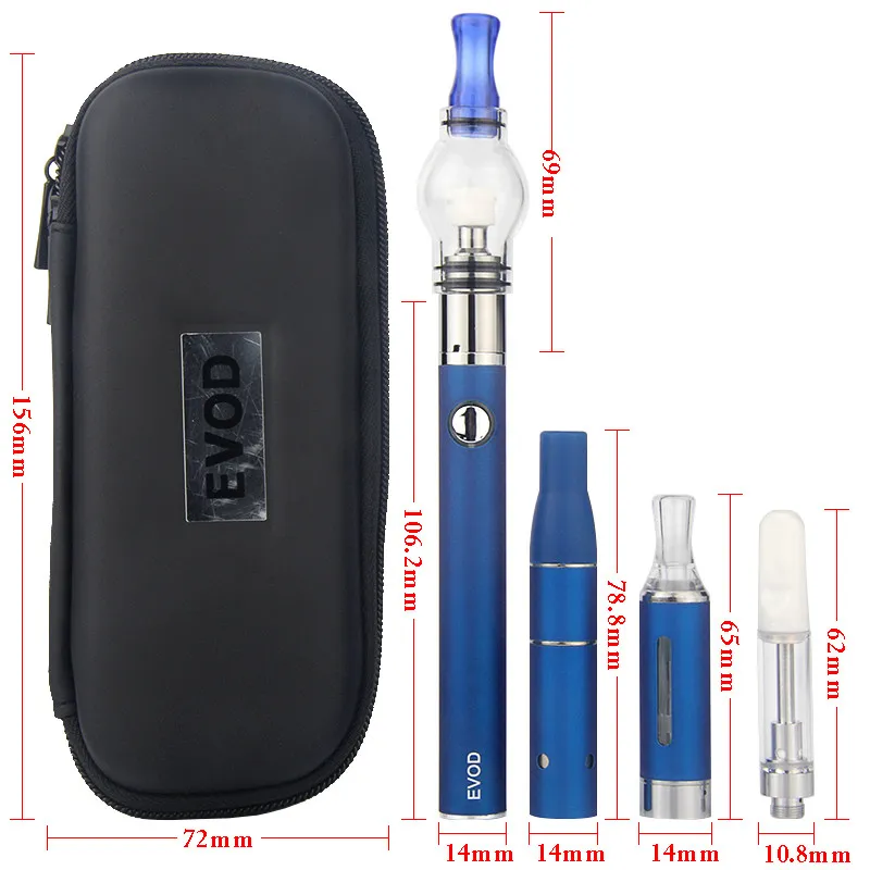 MOQ EVod 4 In 1 Vaporizer Starter Kits Wee Pens Cartridges MT3 Oil Ago