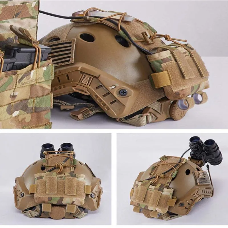 Outdoor Bags Tactical Helmet Battery Pack Army Assault Combat Multi Function Weight Bag FAST