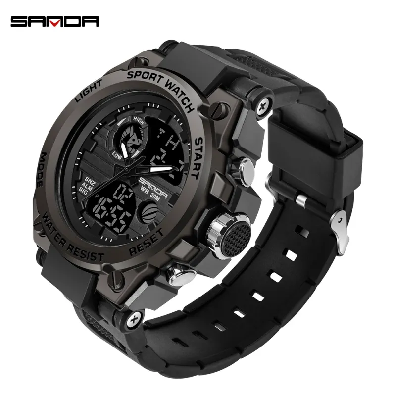 Reloj Digital SANDA G Style Para Hombre, Relojes Deportivos Militares De  Choque, Reloj De Pulsera Electrónico Resistente Al Agua, Reloj Masculino  739 X0524 De 16,17 €