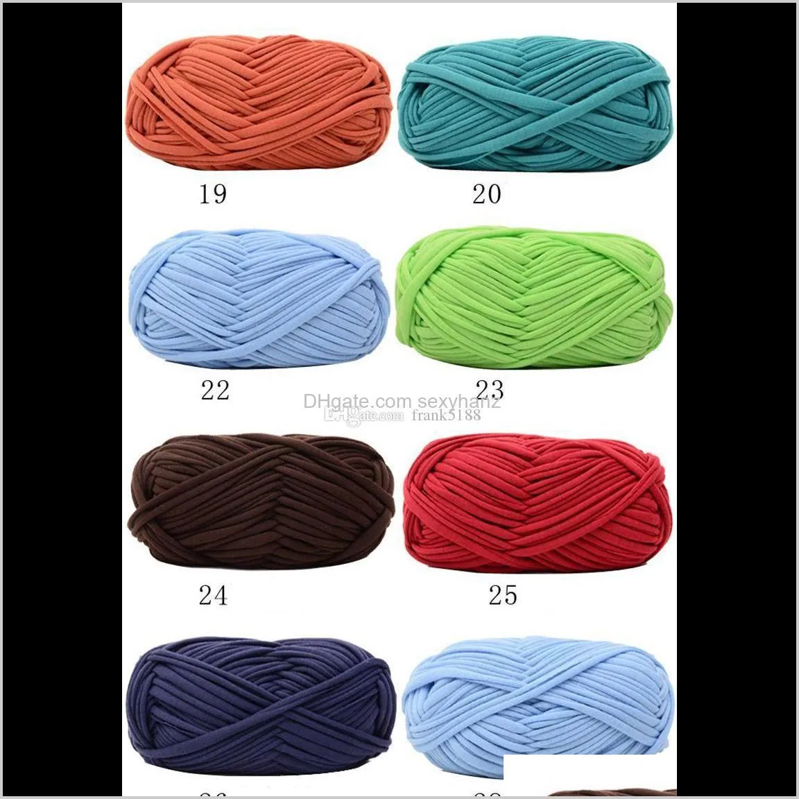 100g/pcs new super soft thick chunky t shirt yarn for knitting blanket carpet handbag crochet cloth yarn lanas para tejer