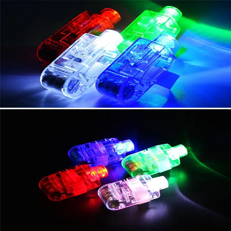 LED Novidade lâmpada de dedo iluminação dedos anel fulgor fulgor para crianças adultos favores de festa de festa de favores suprimentos luzes de férias para cima brinquedos