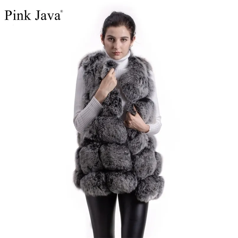 Rosa Java 80 Women Winter Coat Real Fur Vest Natural Fur Gilet Fashion Clothing Ganuine Coat Fur Jacket 211019