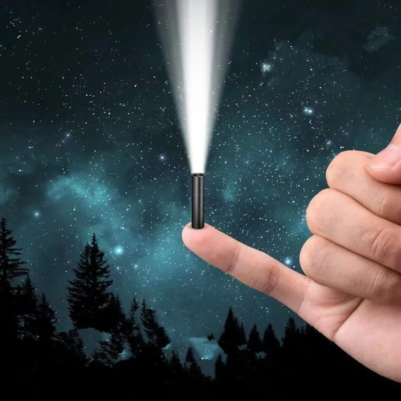 Фонарики Фонарики Супер яркий мини-свет 3 режима Перезаряжаемый USB со встроенным аккумулятором 14500Фонари ФонарикиФонари