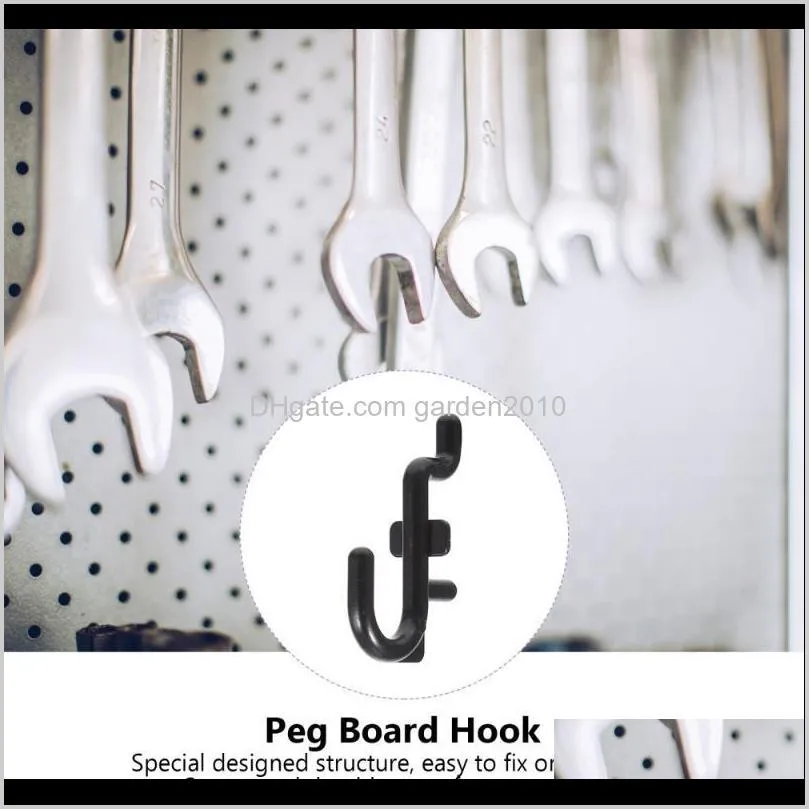 peg board hook j style display shelf hanger supply hooks & rails