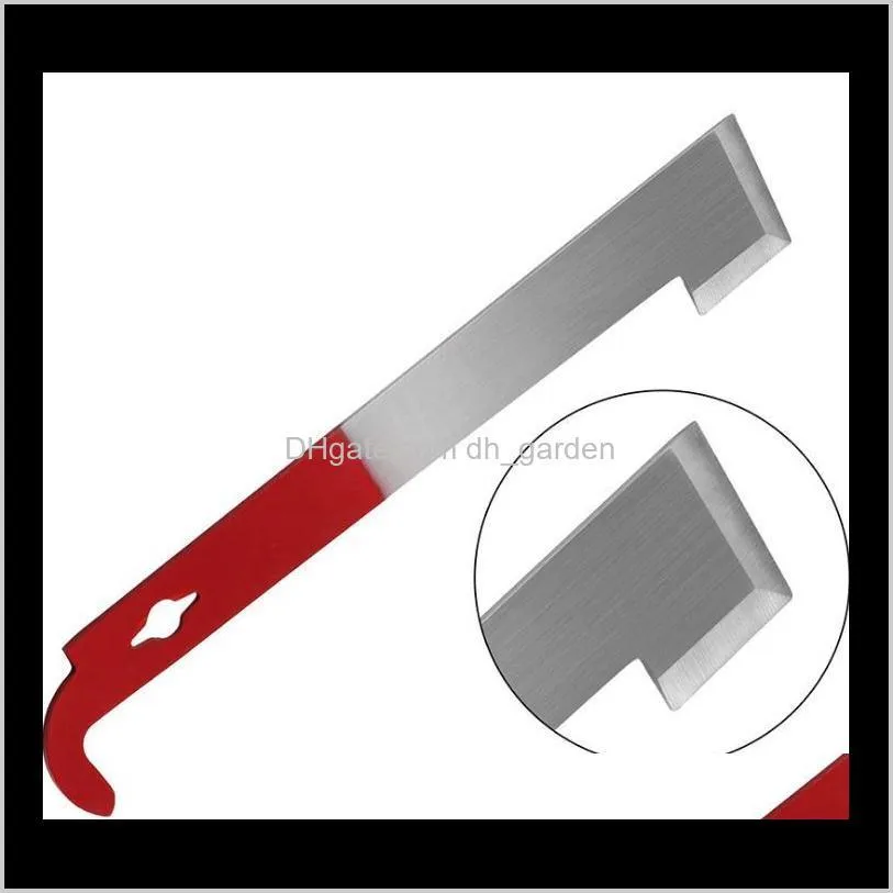 bee tools hive scraper stainless steel j type beekeeper scraper red tail beekeeping tools insect supplies portable honey home knife
