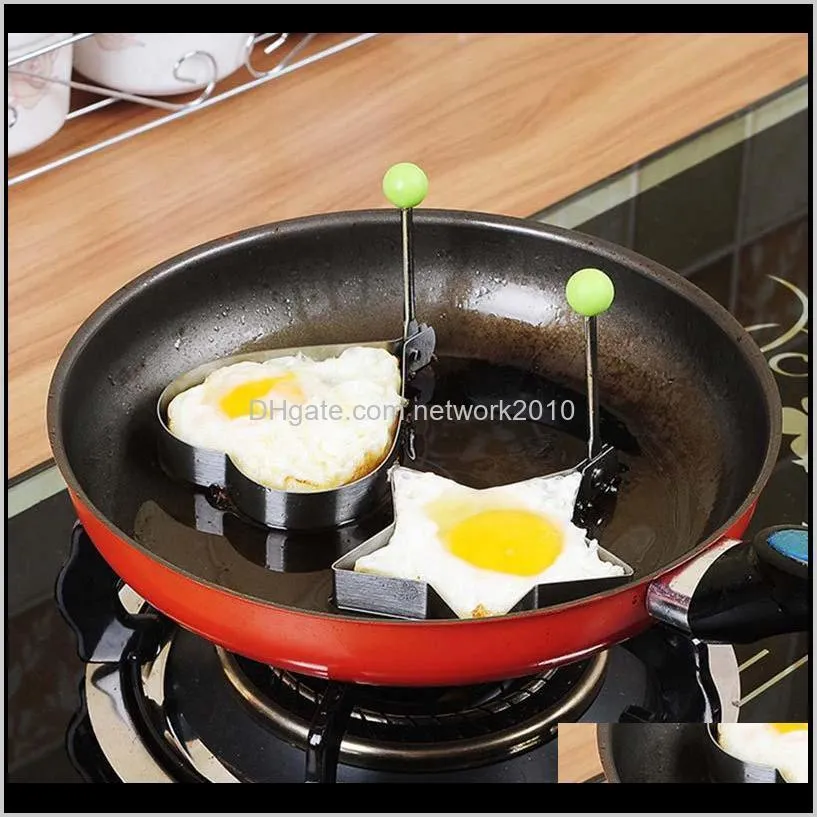 bbq fried egg shaper pancake mould rings stainless steel heart mold kitchen frying egg cooking tools kitchen accessories